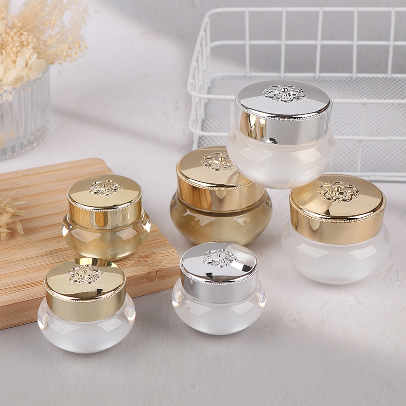 Luxury Skincare Tools - Frascos de Creme Acrílicos Vazios para