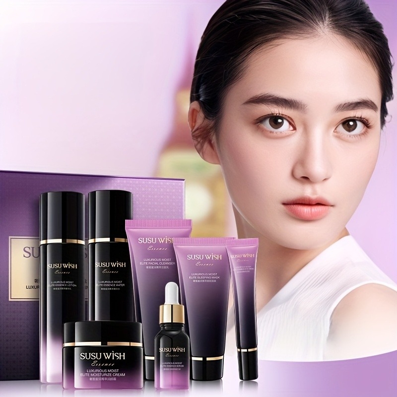 Luxury Skincare Ingredients - Conjunto Luxuoso e Elegante de Nove