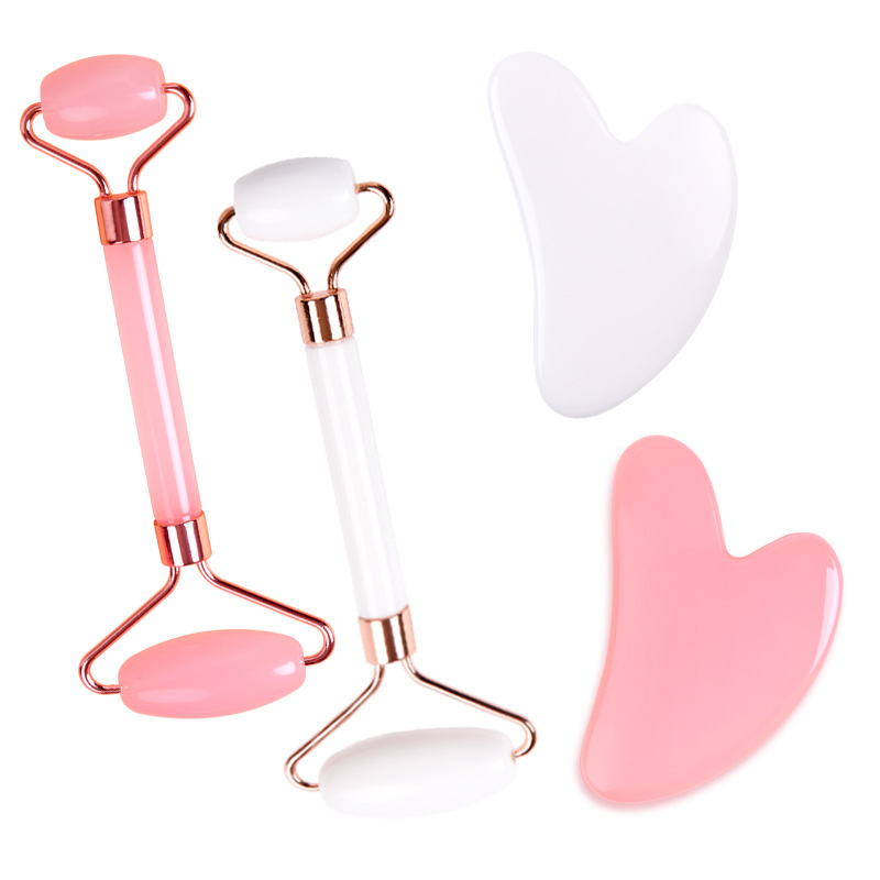 Luxury Skincare Tools - Massageador facial de quartzo rosa -