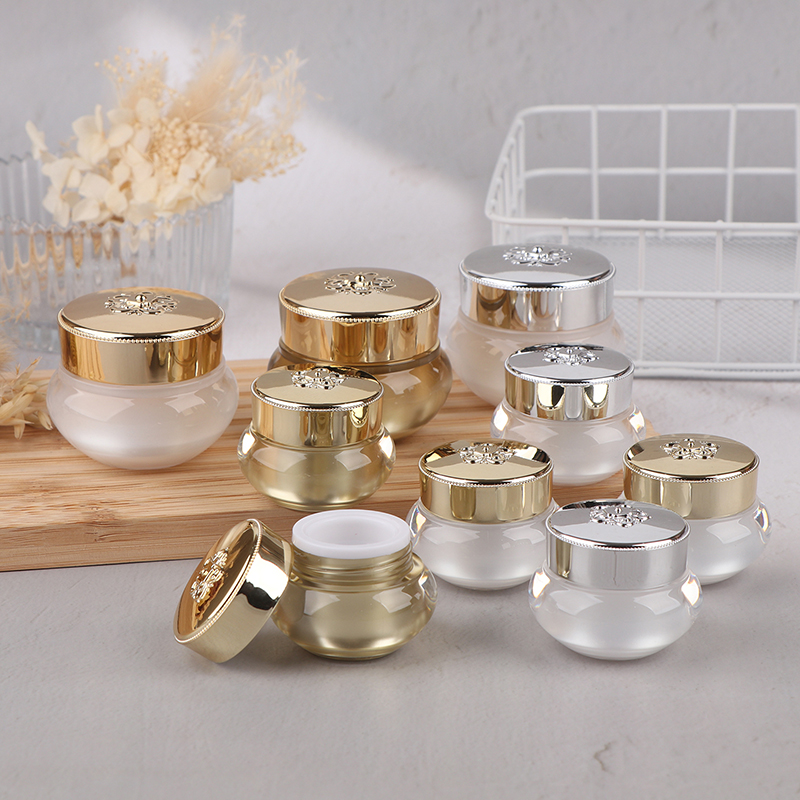 Frascos de Creme Acrílicos Vaz - Luxury Skincare Tools avaliação e preço