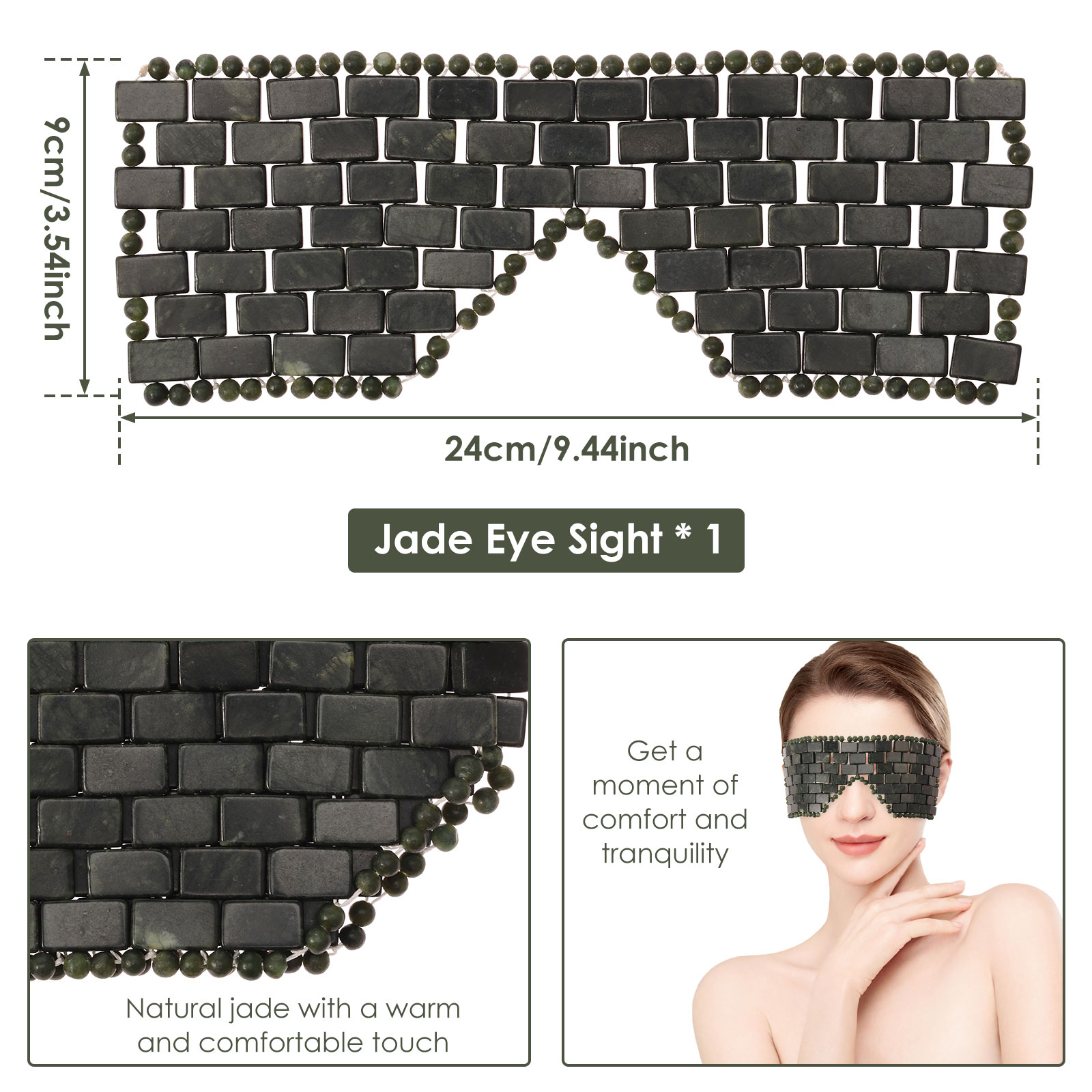 Jade máscara de olho portátil  - Luxury Skincare Tools avaliação e preço