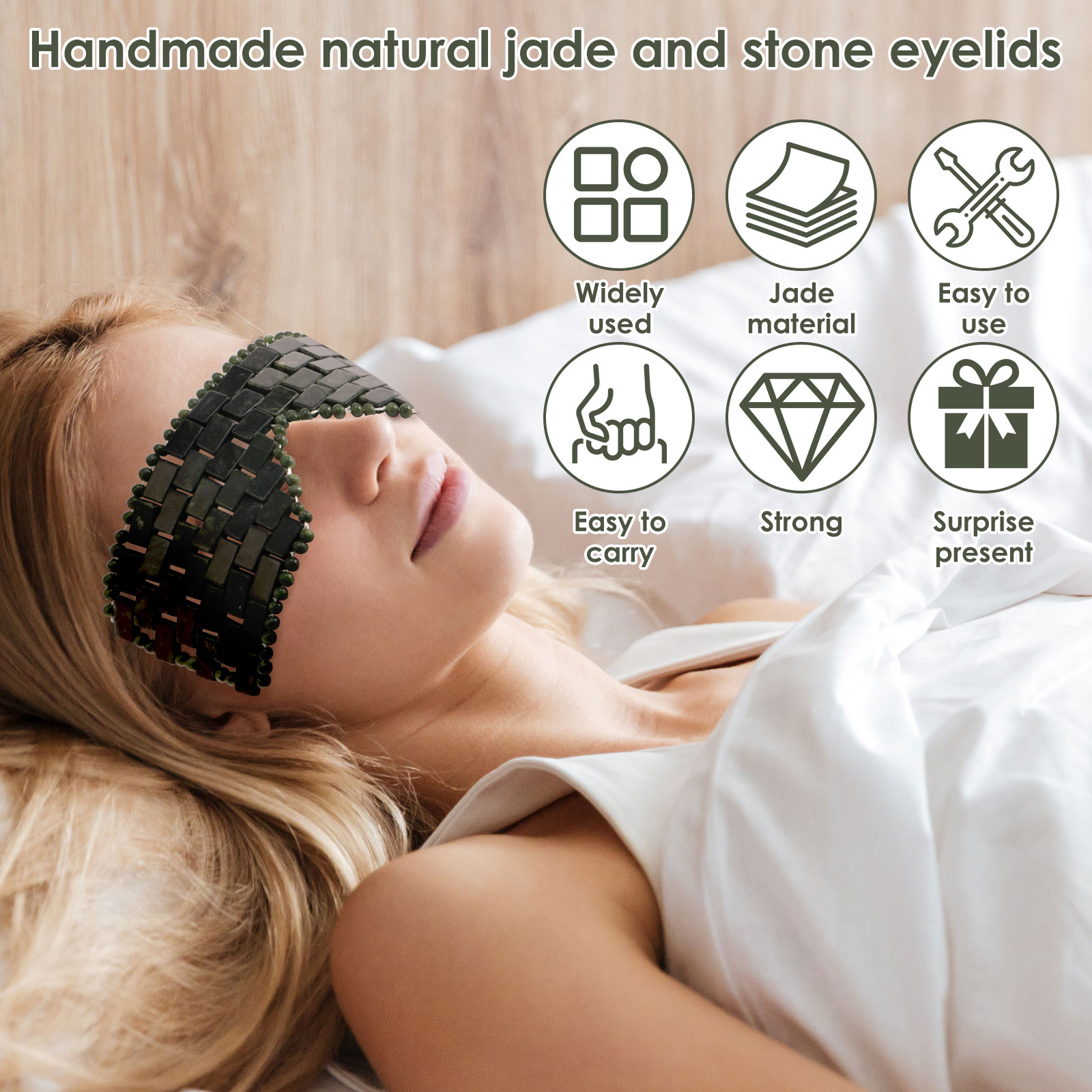 Jade máscara de olho portátil  - Luxury Skincare Tools avaliação e preço